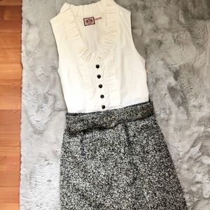 Juicy Couture Belted Tweed Dress